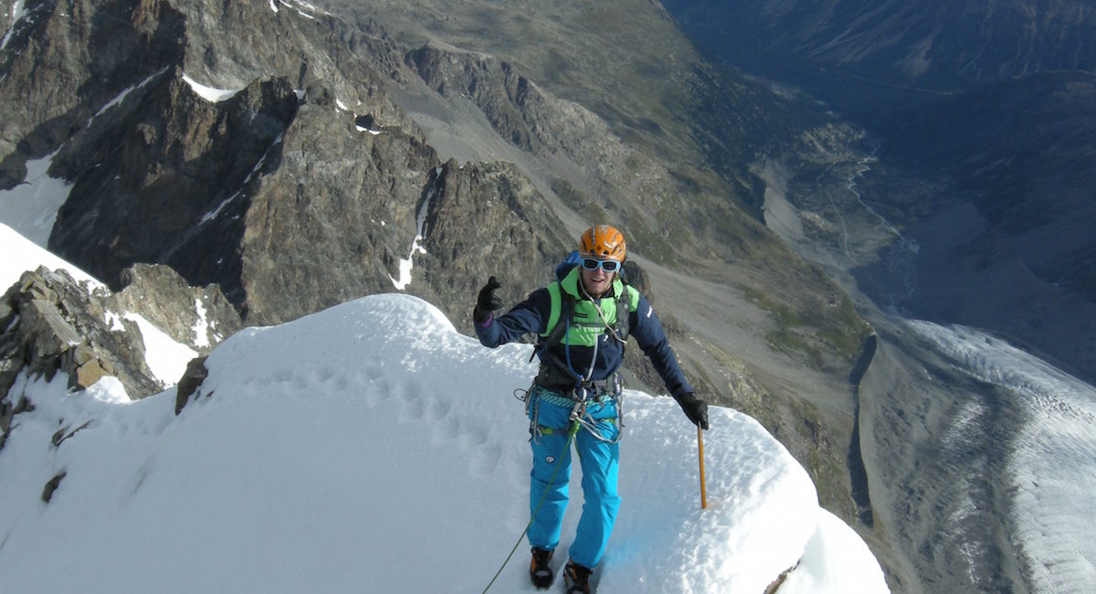 Unterwegs am Biancograt mit der Alpinschule Rock 'n Roll