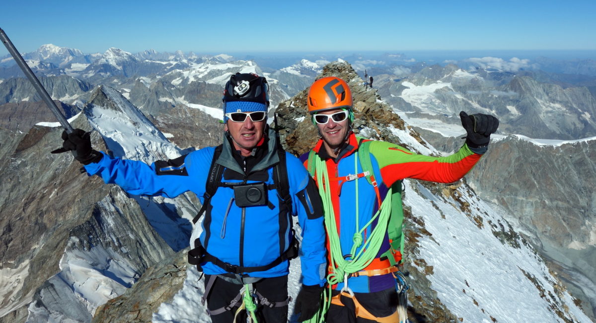 Breithorn und Matterhorn Überschreitung - Gipfel Matterhorn