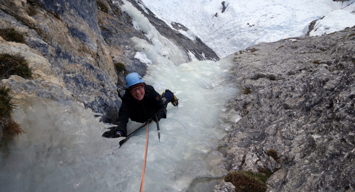 Eisklettern Dolomiten Kolfuschg