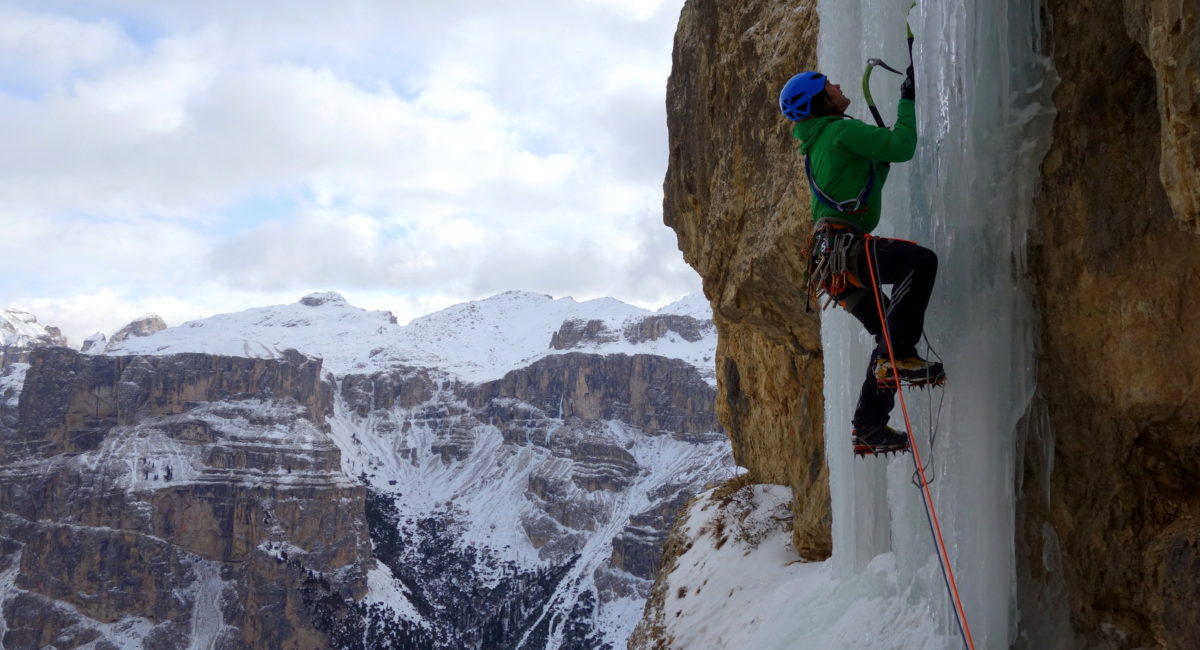 Eisklettern Dolomiten Langental1